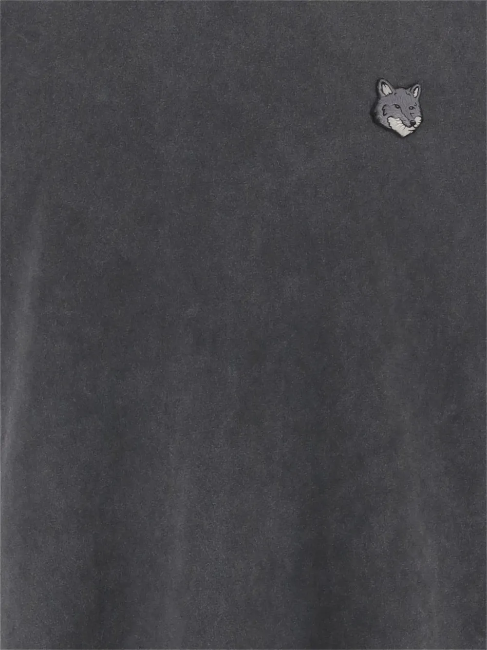 Maison Kitsuné T-shirt met patch Grijs