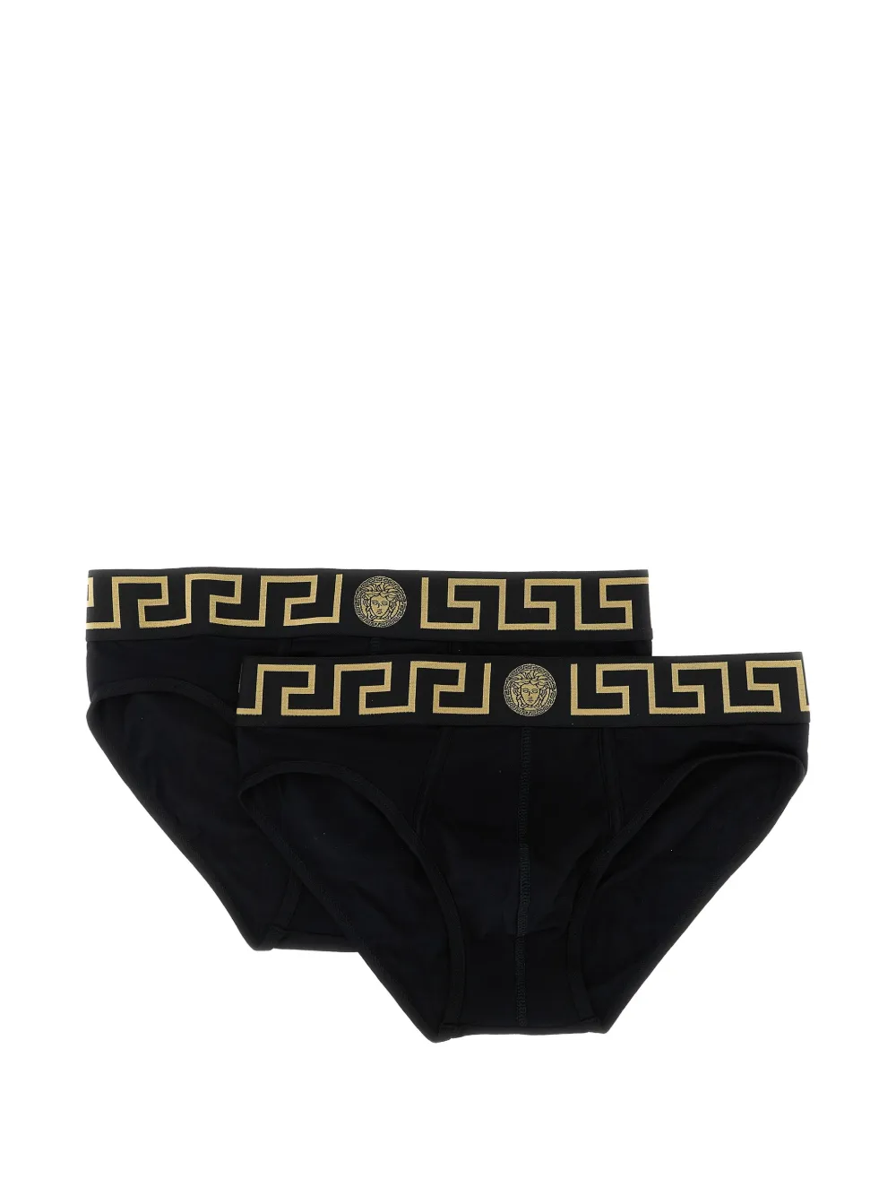 Versace Greca Medusa briefs (set of two) - Nero