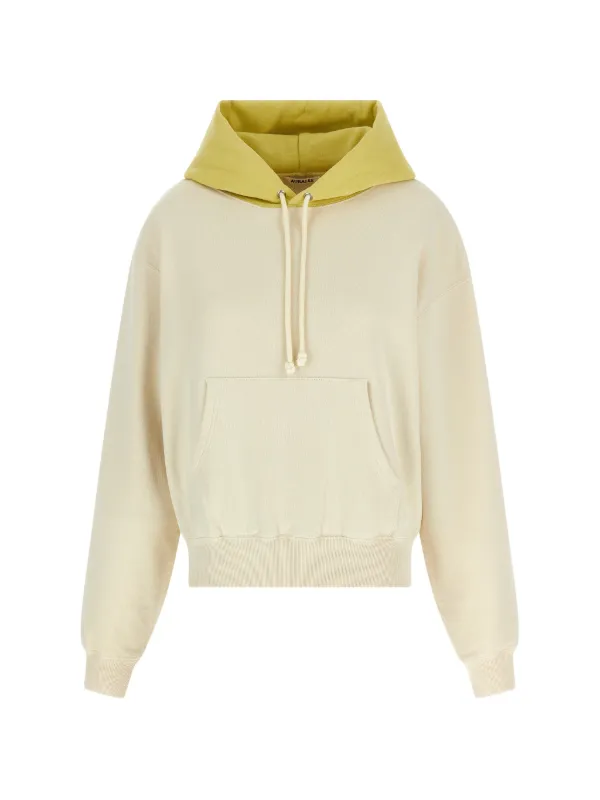 Auralee Cotton Hoodie in Neutrals