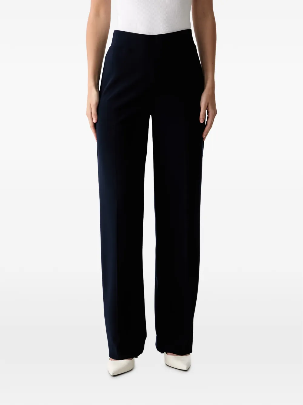Joseph Ribkoff pressed-crease wide-leg trousers