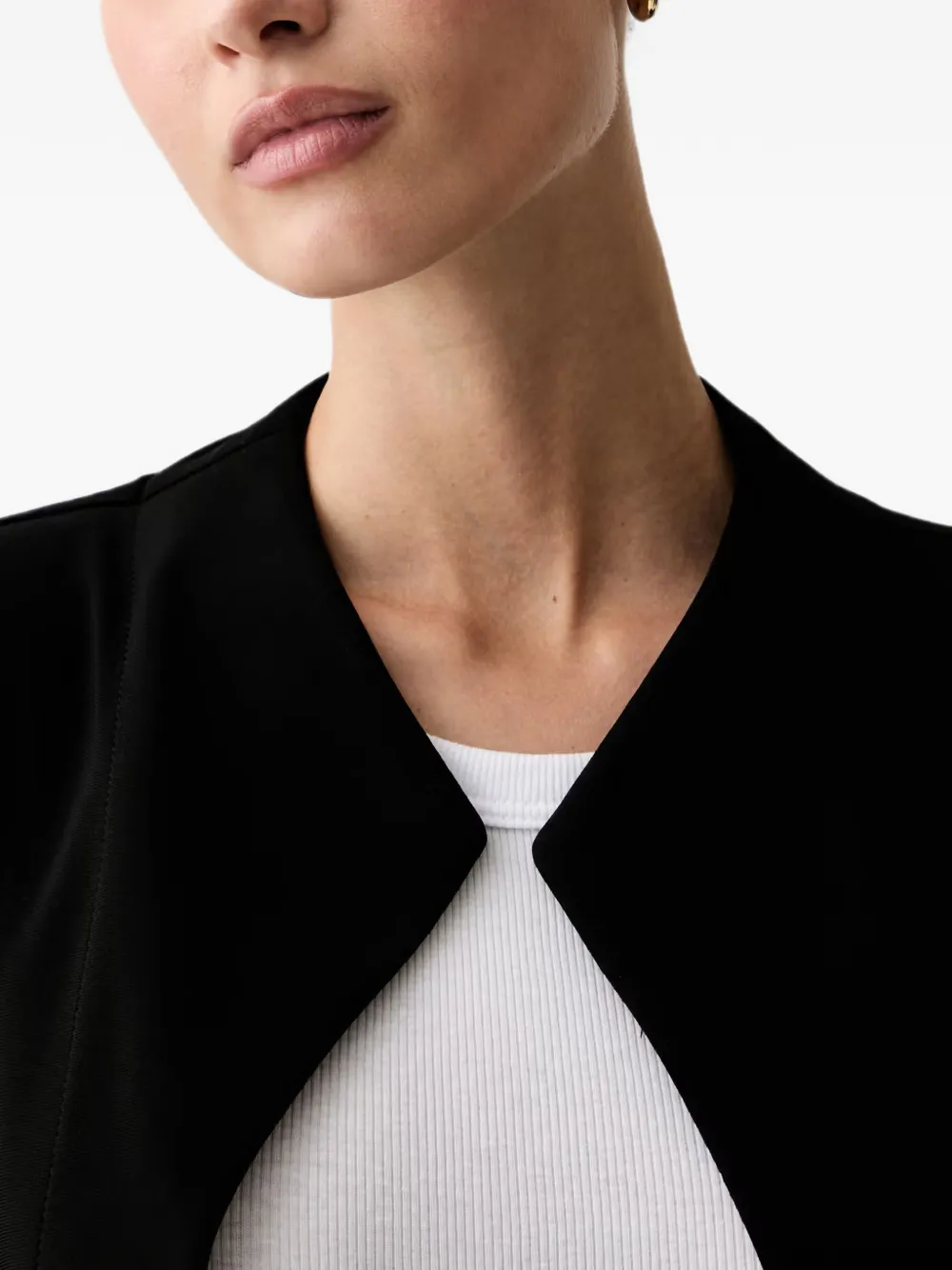 Joseph Ribkoff button-cuff cropped jacket Zwart