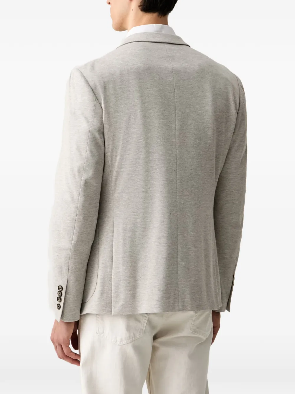 Joop! Blazer met gekerfde revers en bloem-detail Grijs
