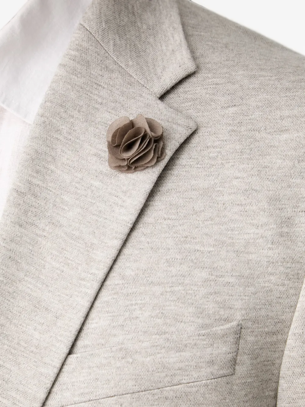 Joop! Blazer met gekerfde revers en bloem-detail Grijs