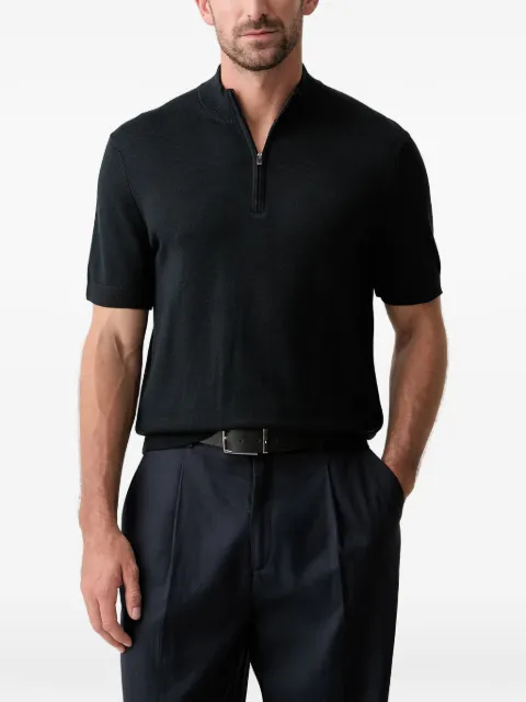 Joop! quarter-zip knitted Polo shirt