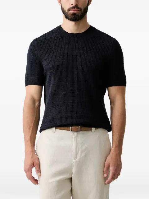 Joop! waffle-knit short-sleeve T-shirt