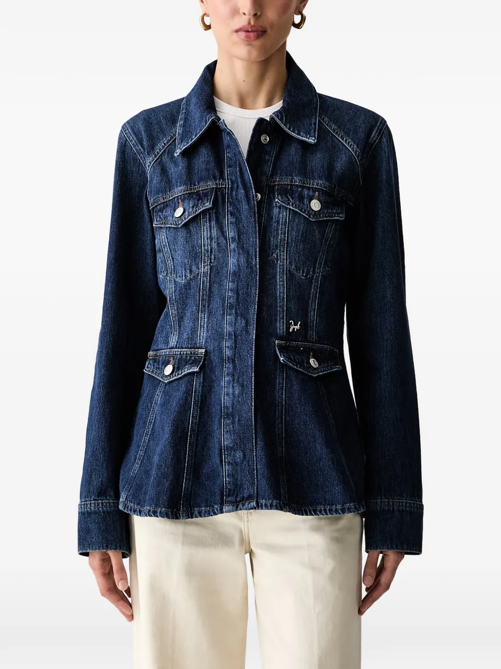 Joop! Giacca denim con tasca - Blu