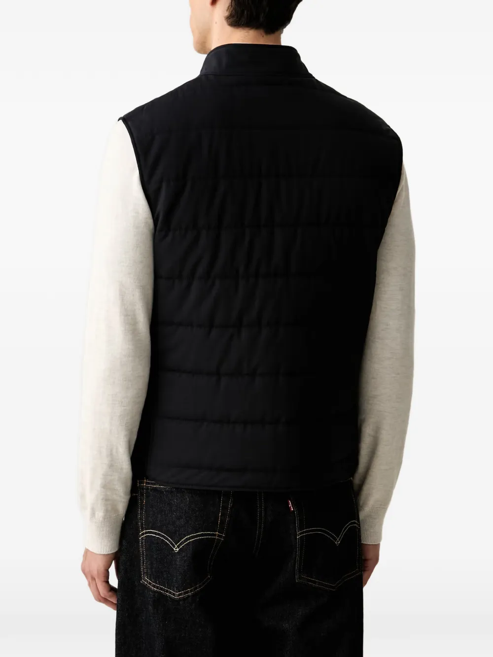 Joop! Bodywarmer met hoge hals Blauw