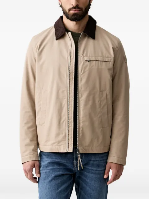 Joop! corduroy-collar zip-up jacket