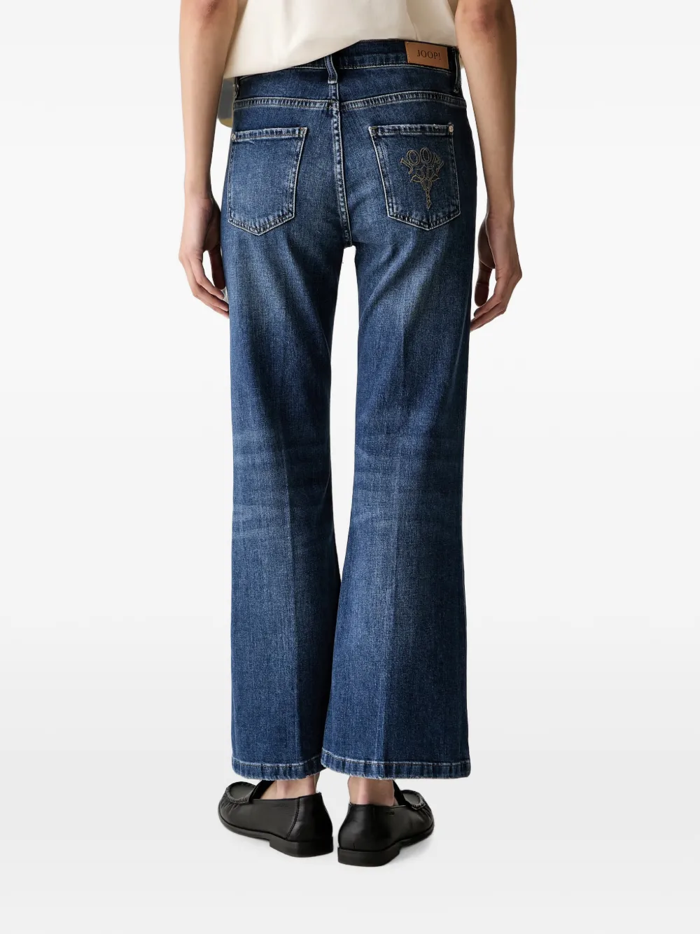 Joop! Jeans met geborduurd logo Blauw