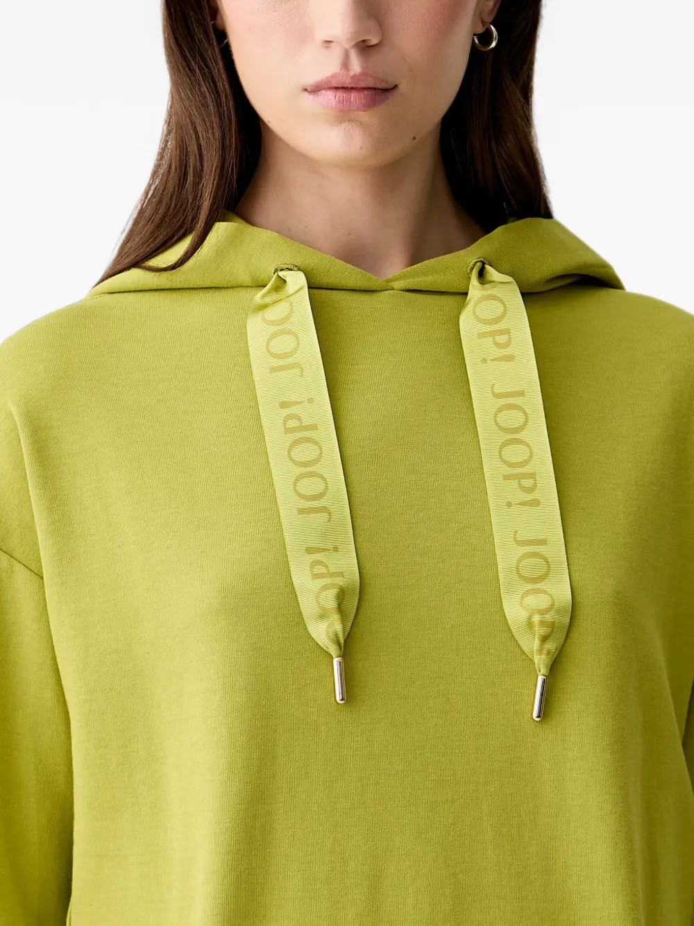 Joop! Hoodie met geborduurd logo Groen