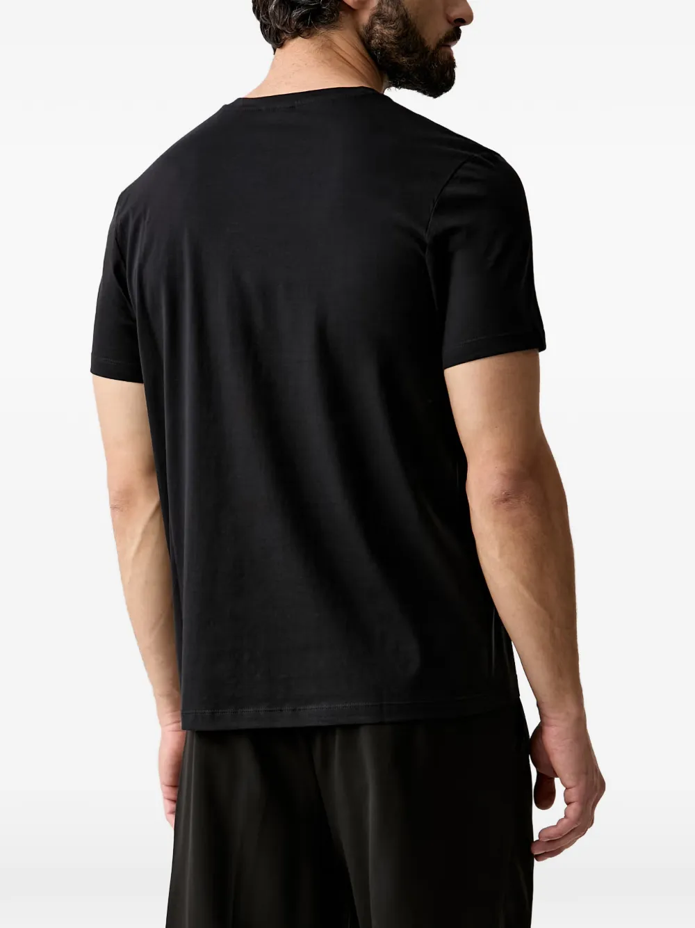Joop! Cosmo T-shirt met geborduurd logo Zwart