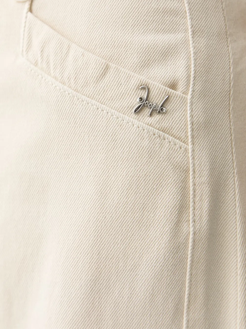 Joop! Jeans met wijde pijpen Beige
