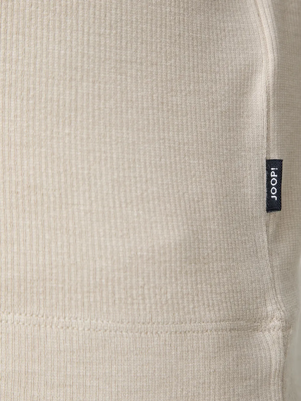 Joop! Ribgebreid T-shirt Beige