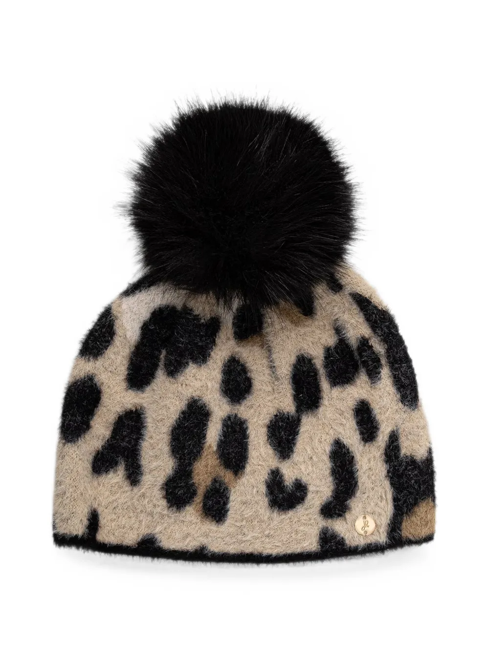 Joseph Ribkoff leopard-print pompom beanie hat - Toni neutri
