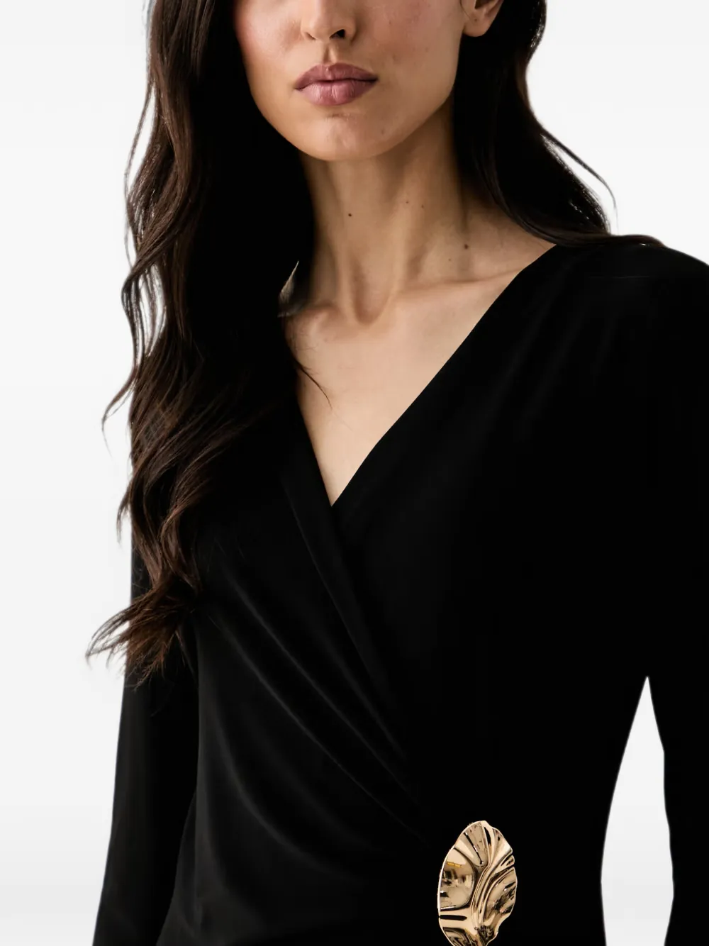 Joseph Ribkoff Jumpsuit met wikkel-effect Zwart