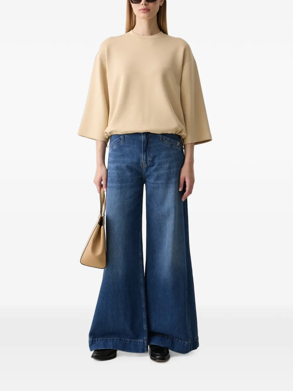 Joop! Jeans met wijde pijpen Blauw