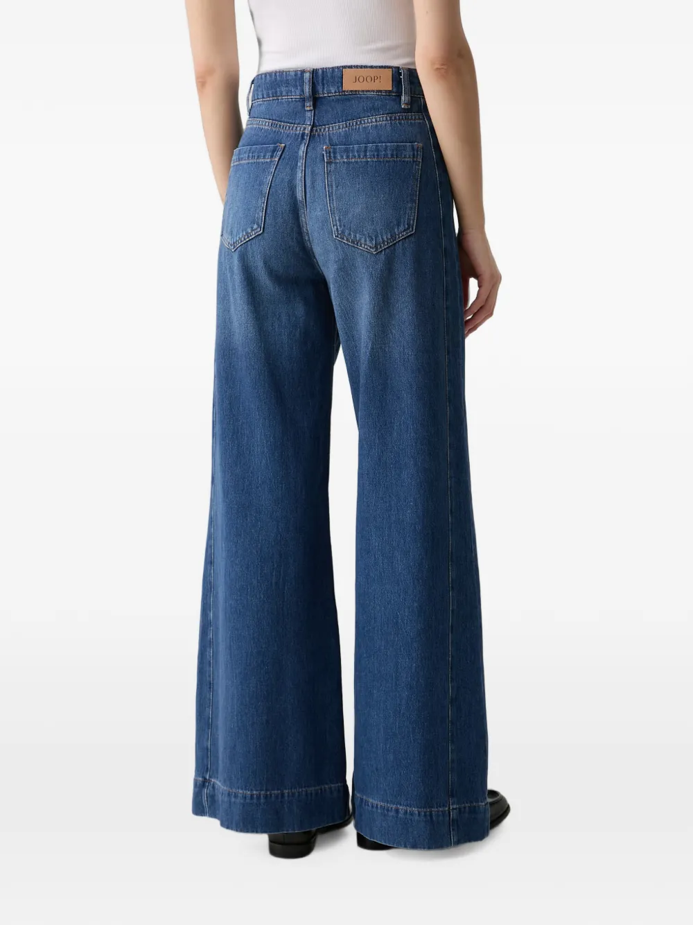 Joop! Jeans met wijde pijpen Blauw
