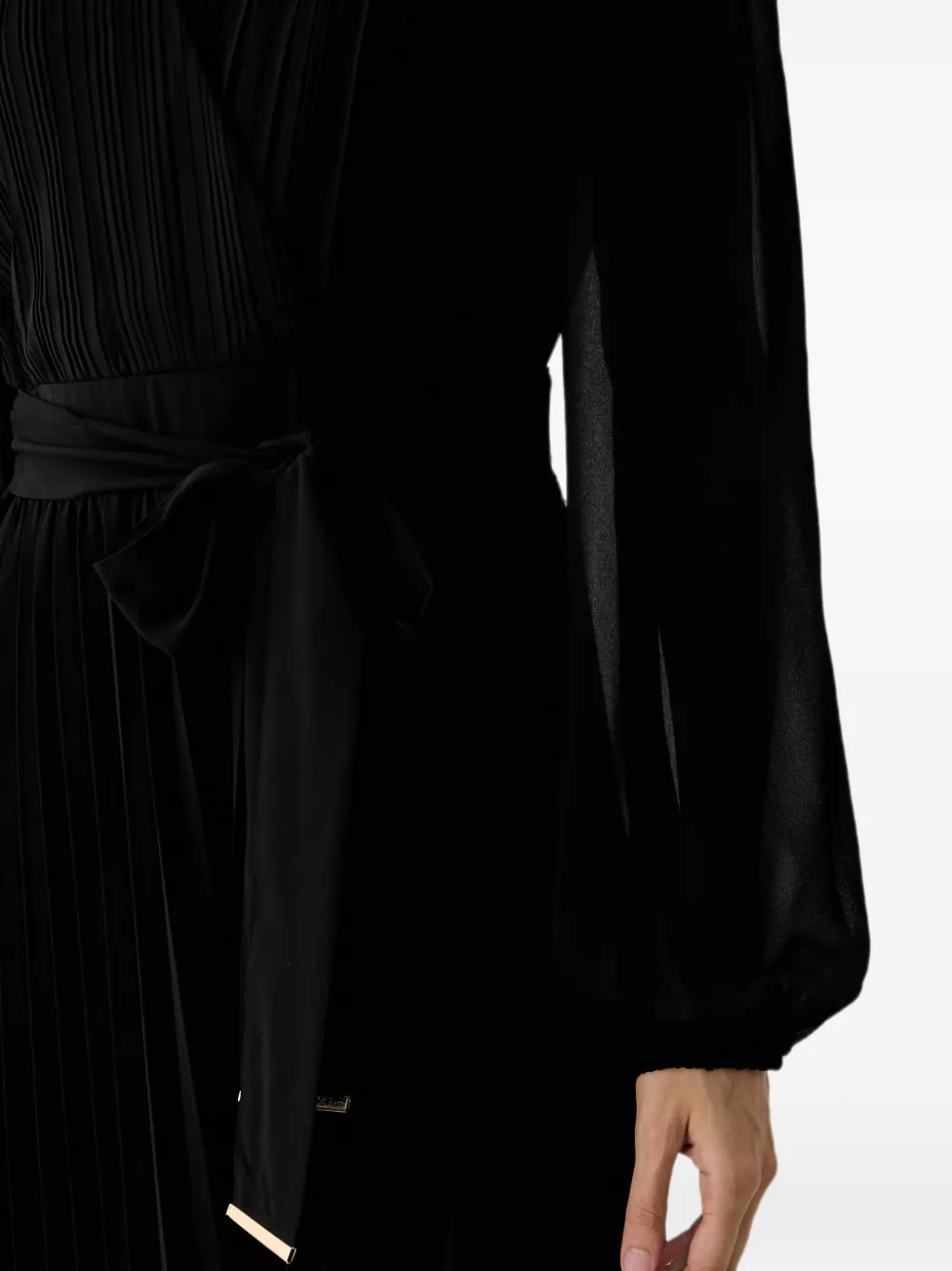 Joseph Ribkoff Geplooid jumpsuit met ceintuur Zwart