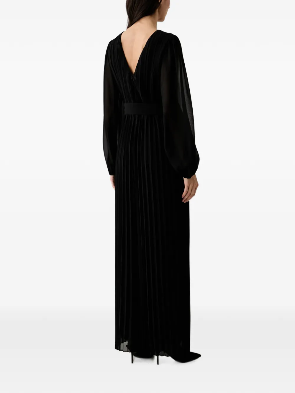 Joseph Ribkoff Geplooid jumpsuit met ceintuur Zwart