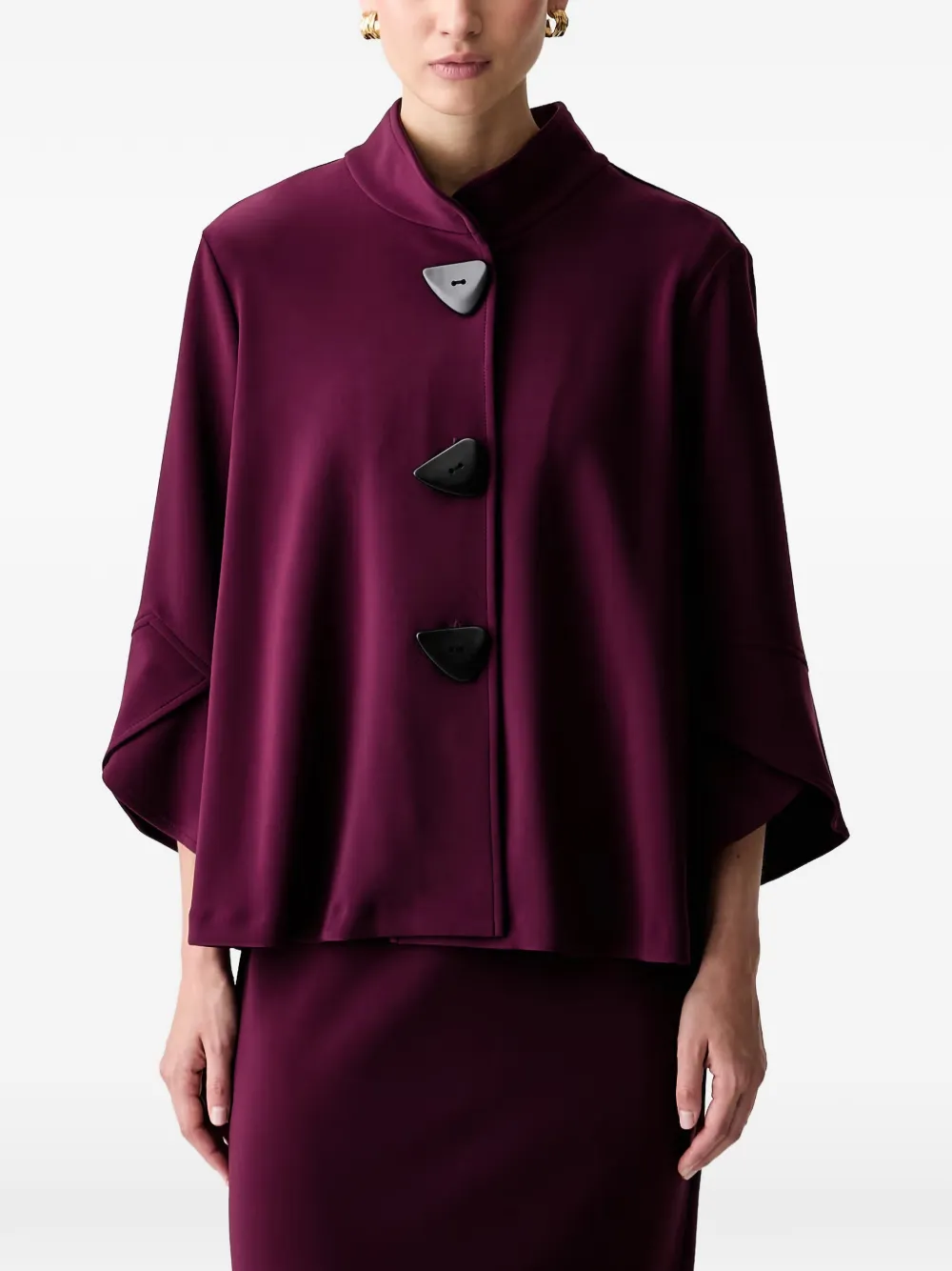 Joseph Ribkoff button-up flared jacket