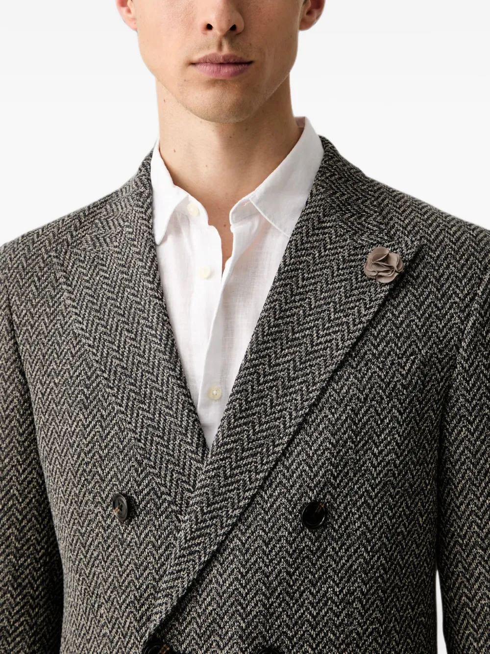 Joop! Blazer met dubbele rij knopen Grijs