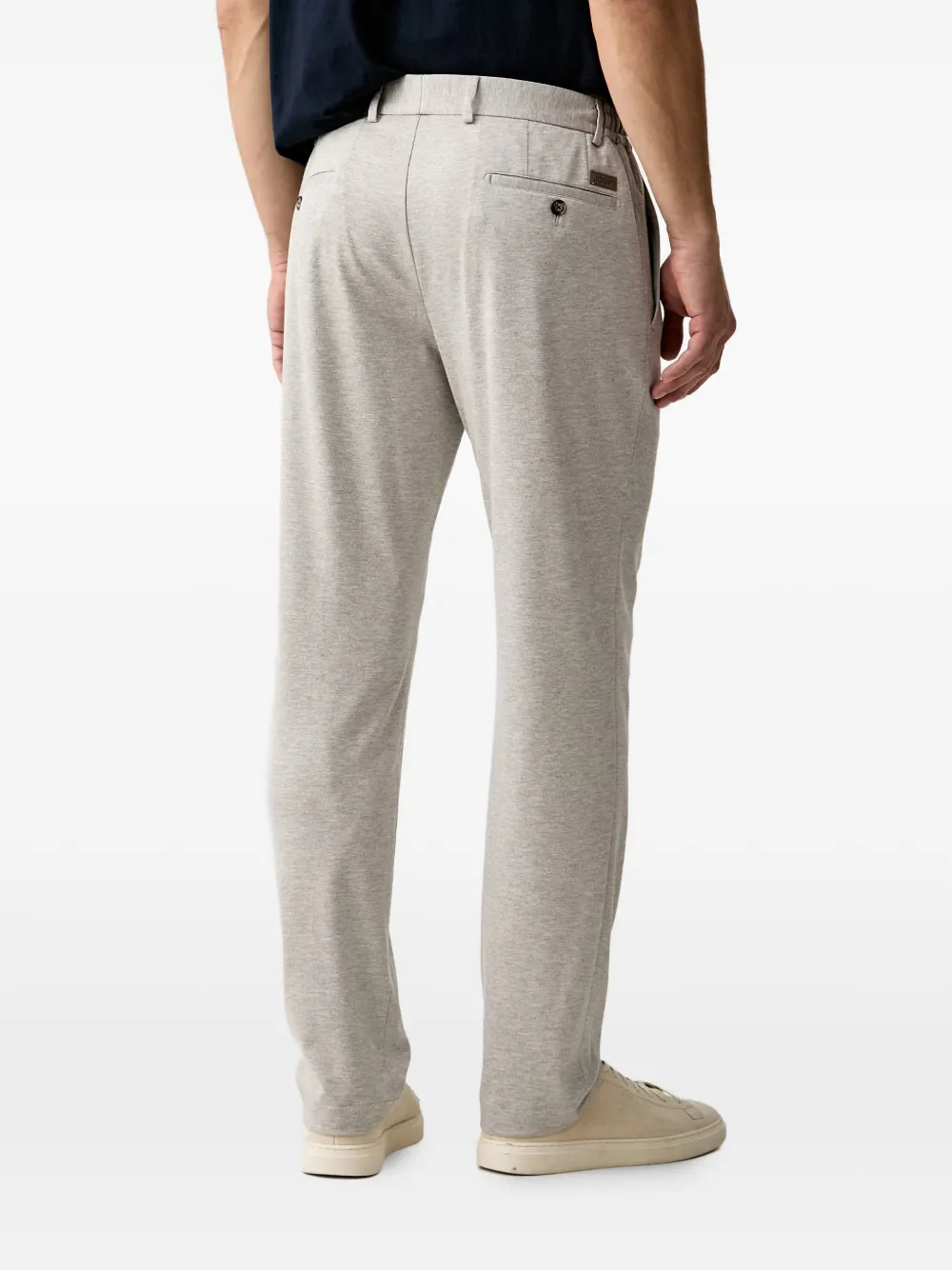 Joop! Straight broek met trekkoord Beige