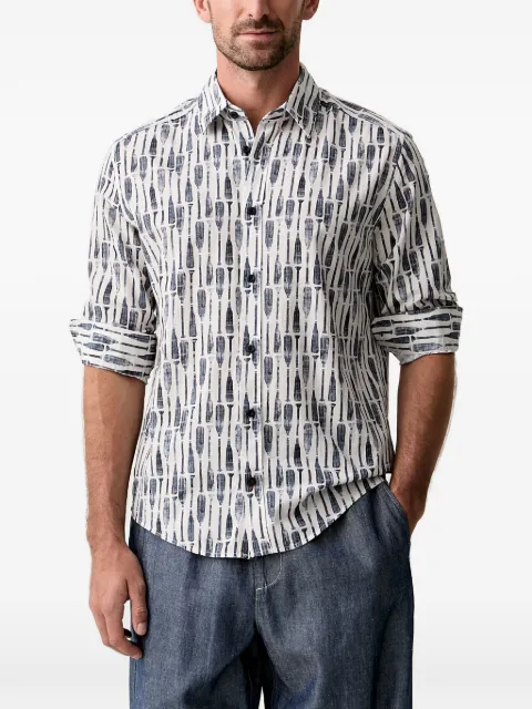 Joop! oar-print long-sleeve shirt