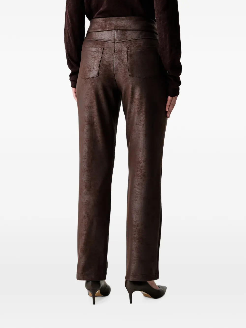 Joseph Ribkoff Straight broek met gebarsten effect Bruin