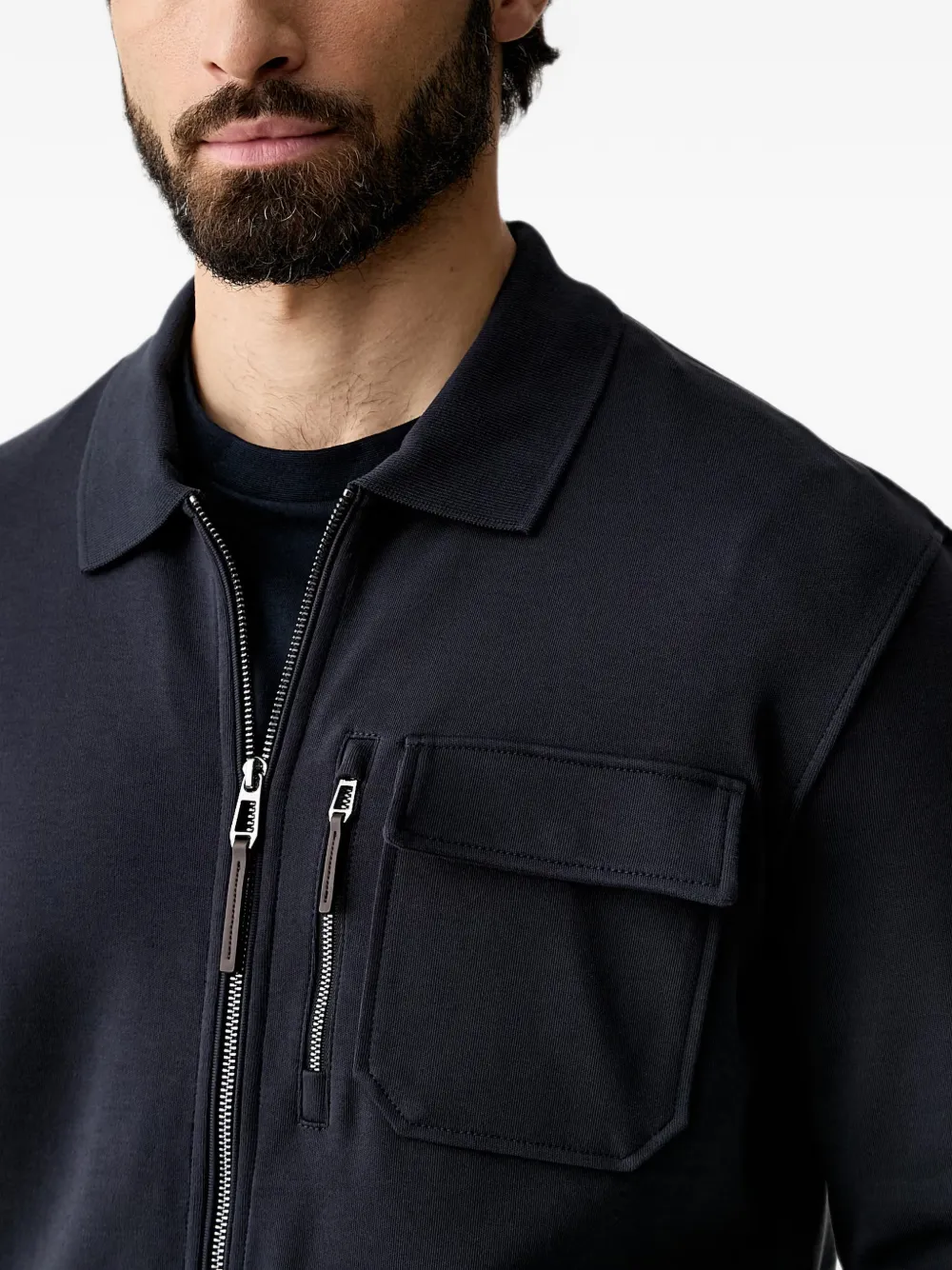 Joop! Jack met borstzak en rits Blauw