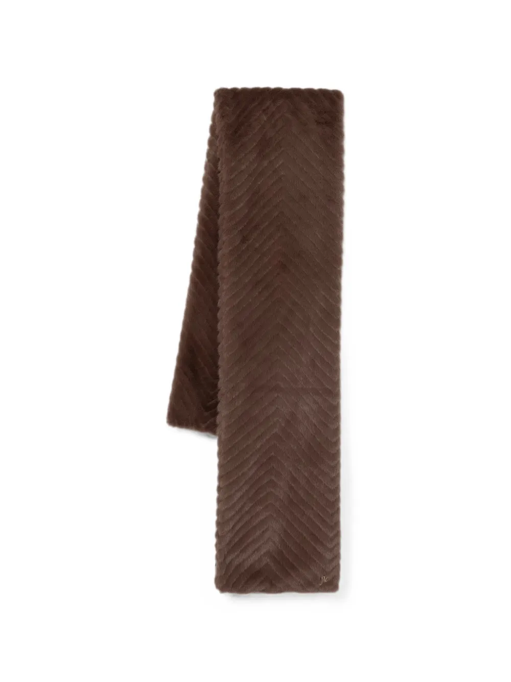 Joseph Ribkoff logo-plaque scarf - Marrone