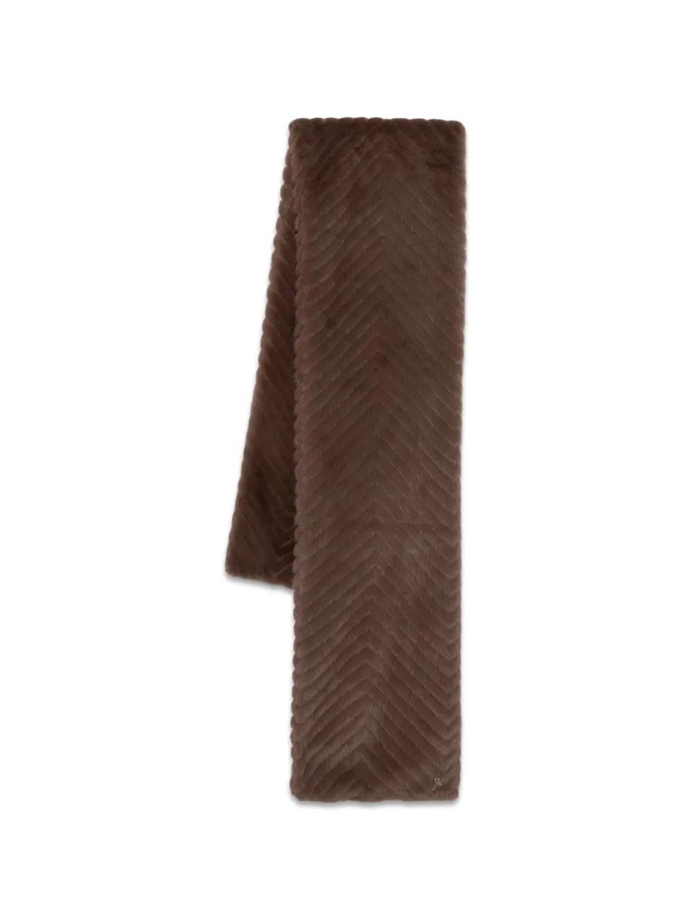 Joseph Ribkoff logo-plaque scarf - Marrone