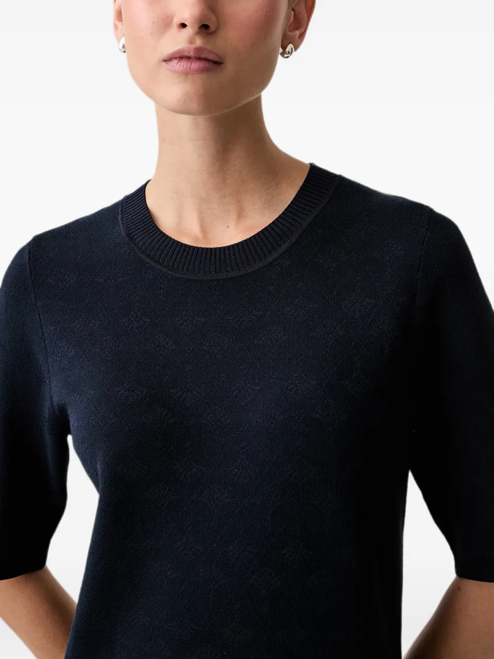 Joop! button-detail short-sleeve midi dress Blauw