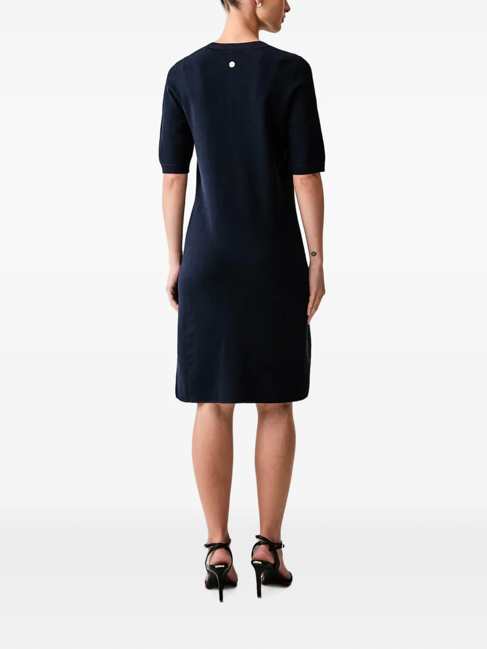 Joop! button-detail short-sleeve midi dress Blauw