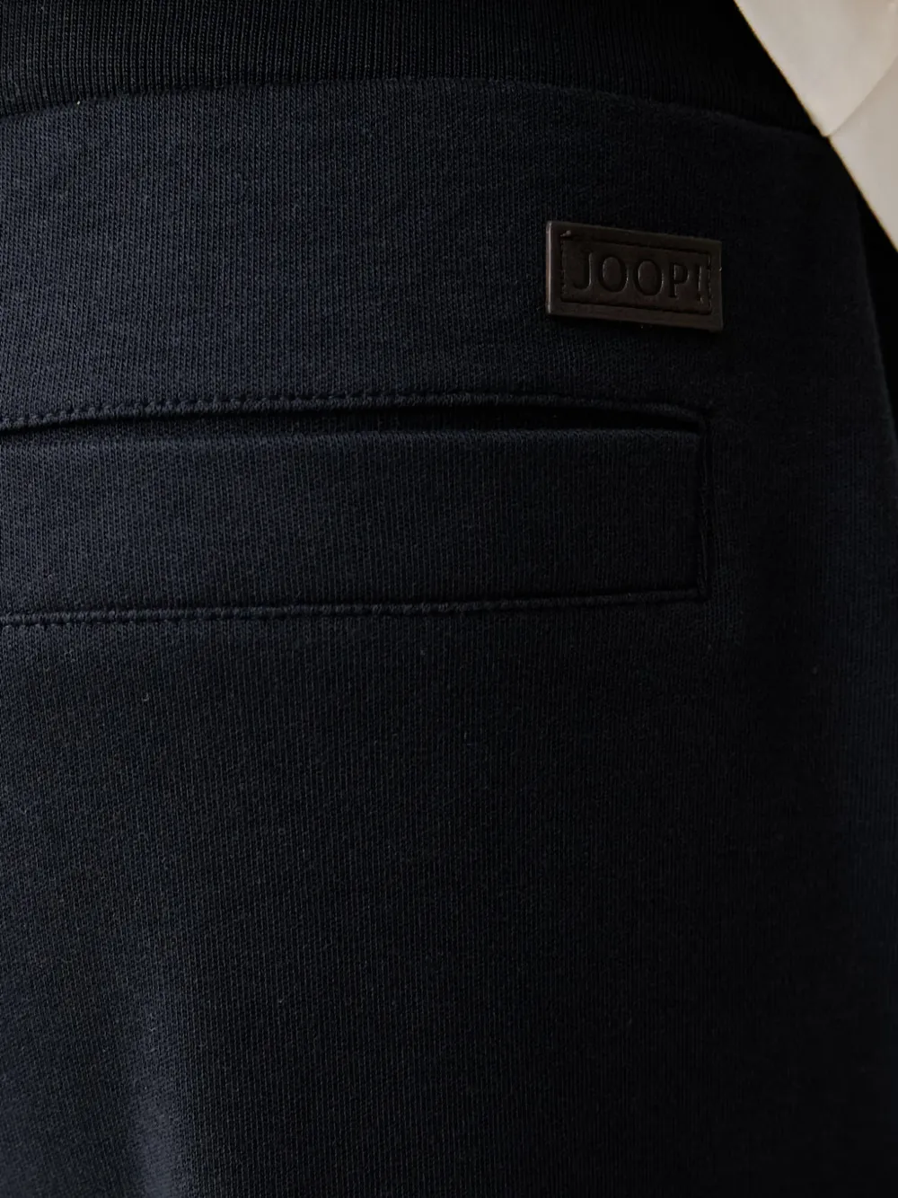 Joop! logo-patch trousers Blauw
