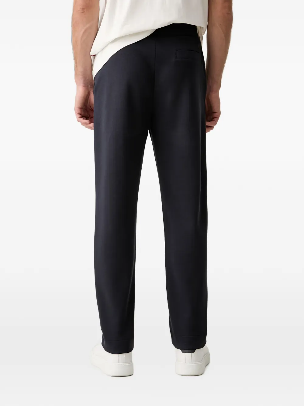 Joop! logo-patch trousers Blauw