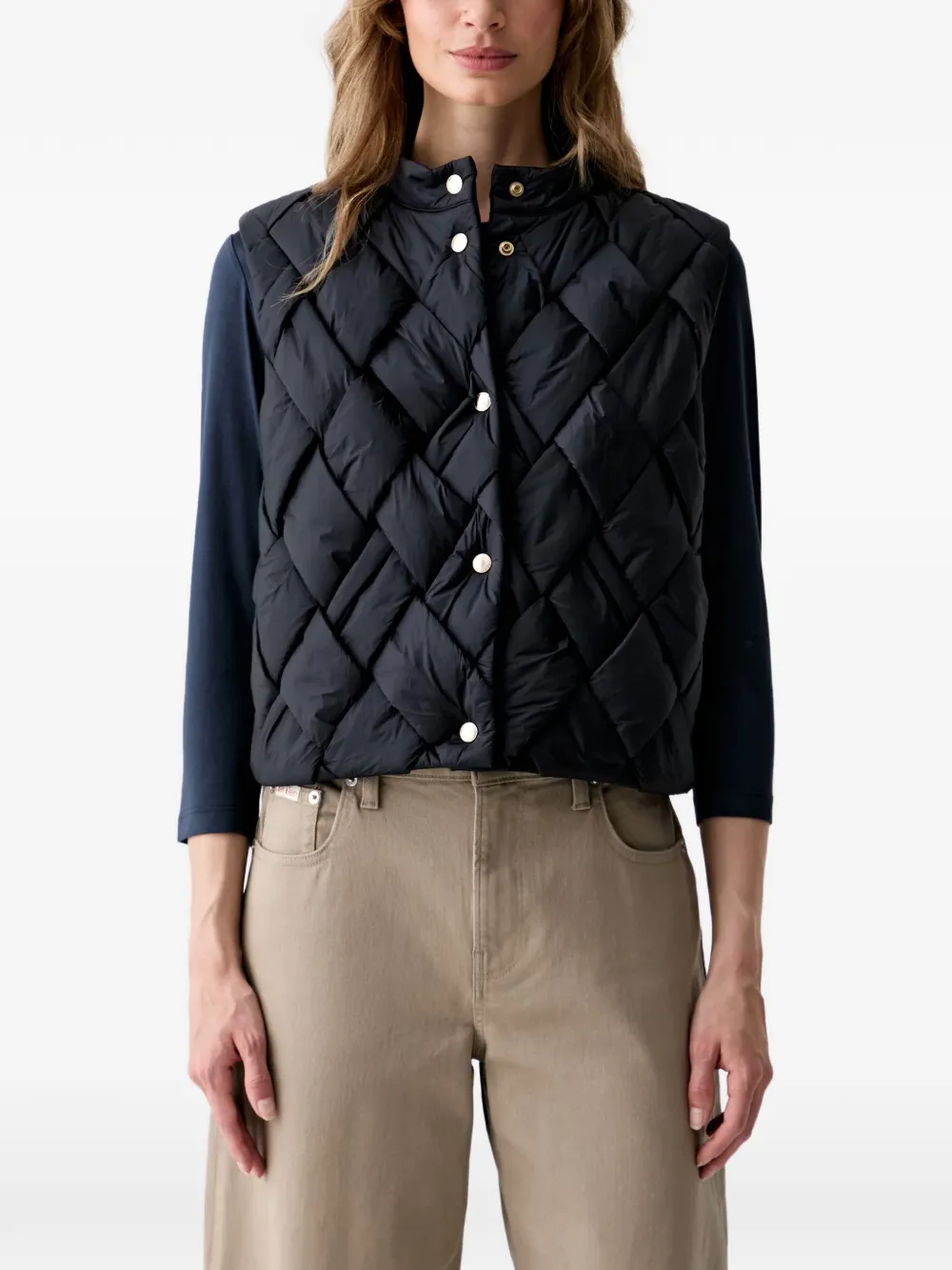 Joop! quilted gilet - Schwarz