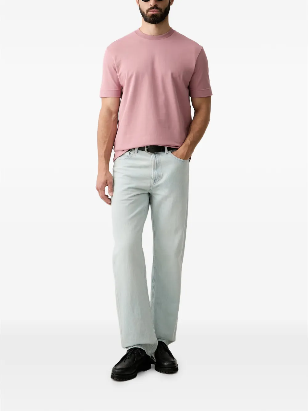 Joop! T-shirt met logo Roze