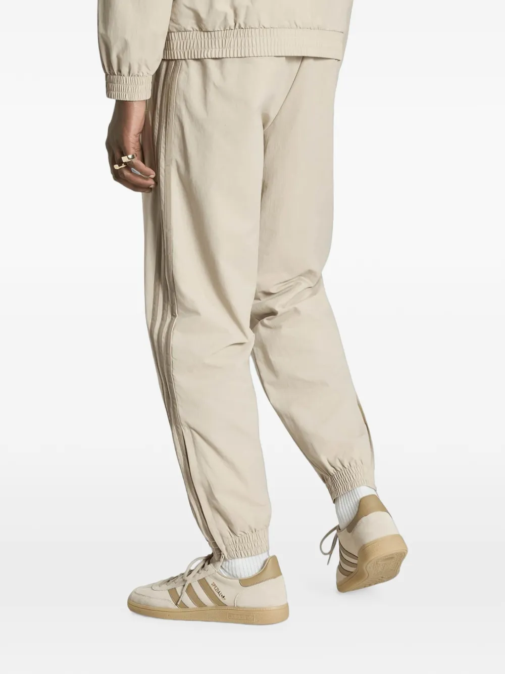 adidas Firebird trainingsbroek met zijstreep Beige