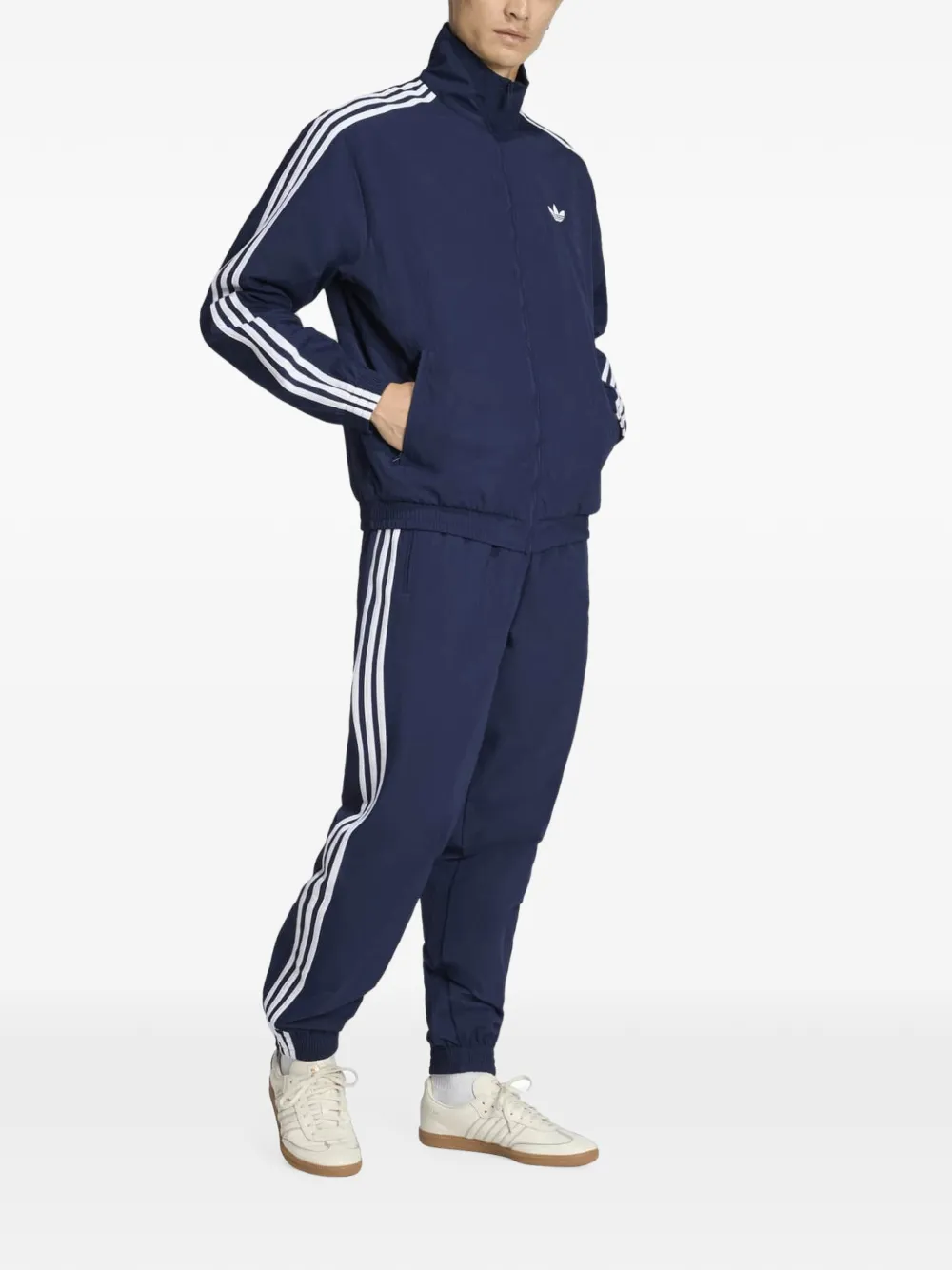 adidas Firebird side-stripe jacket Blauw