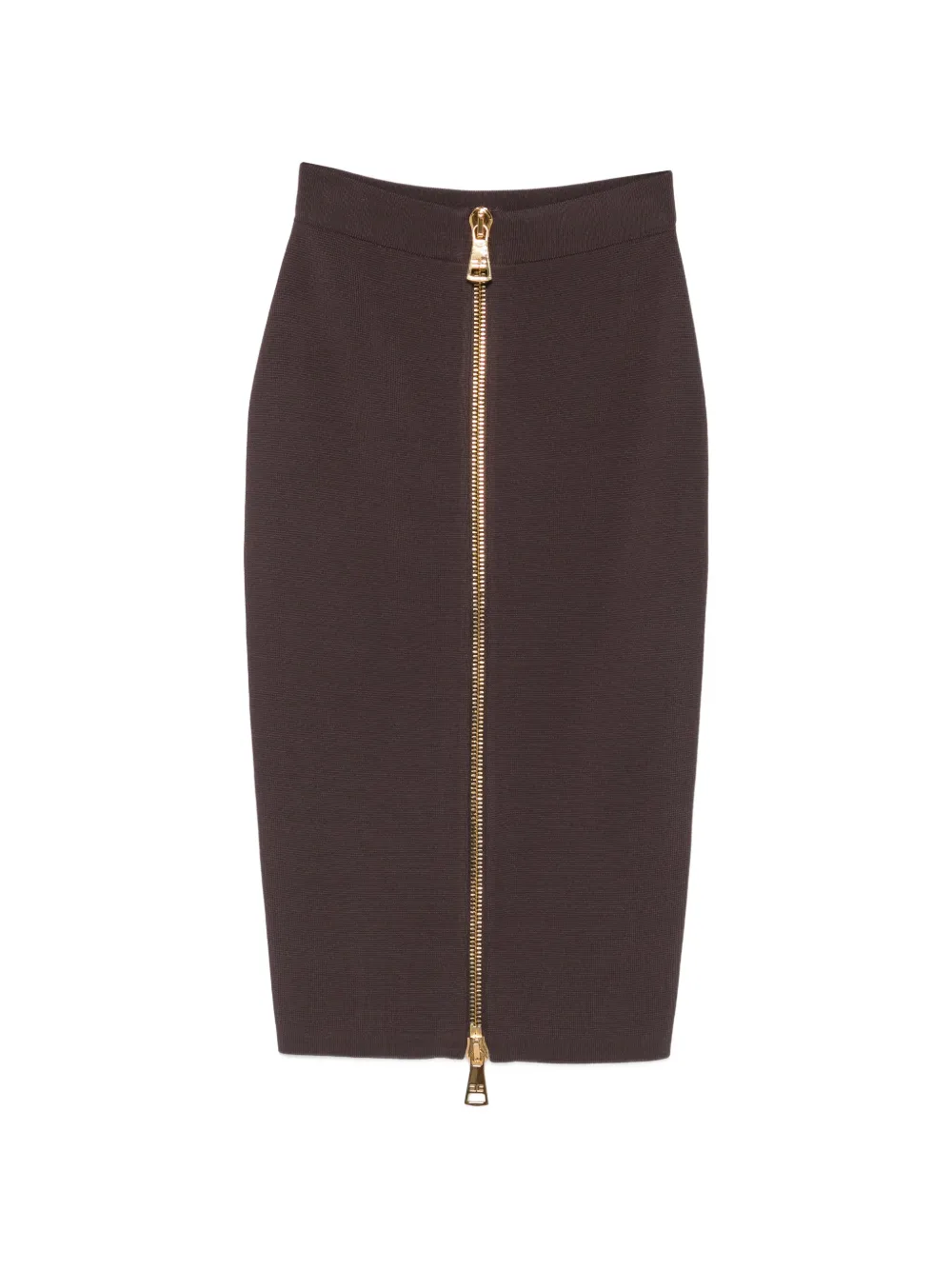Elisabetta Franchi front-zip pencil midi skirt