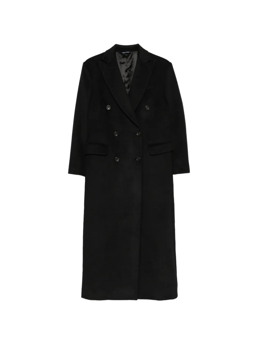 ERALDO double-breasted peaked-lapels coat - Schwarz