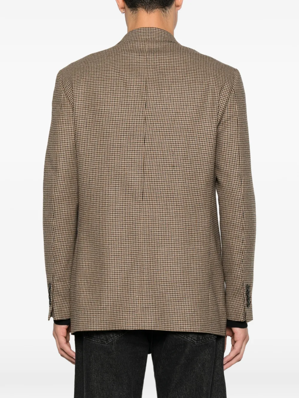 Reveres 1949 Blazer met pied-de-poule print Bruin