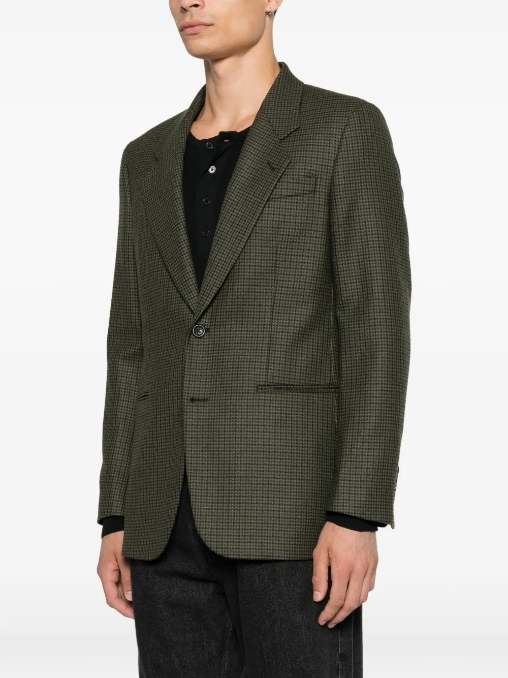 Reveres 1949 Blazer met pied-de-poule print Groen