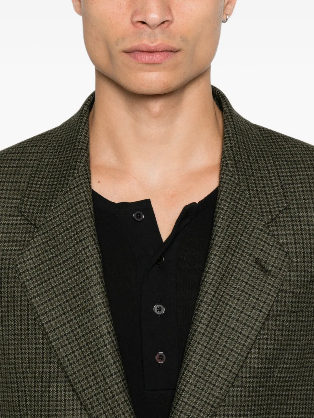 Reveres 1949 Blazer met pied-de-poule print Groen