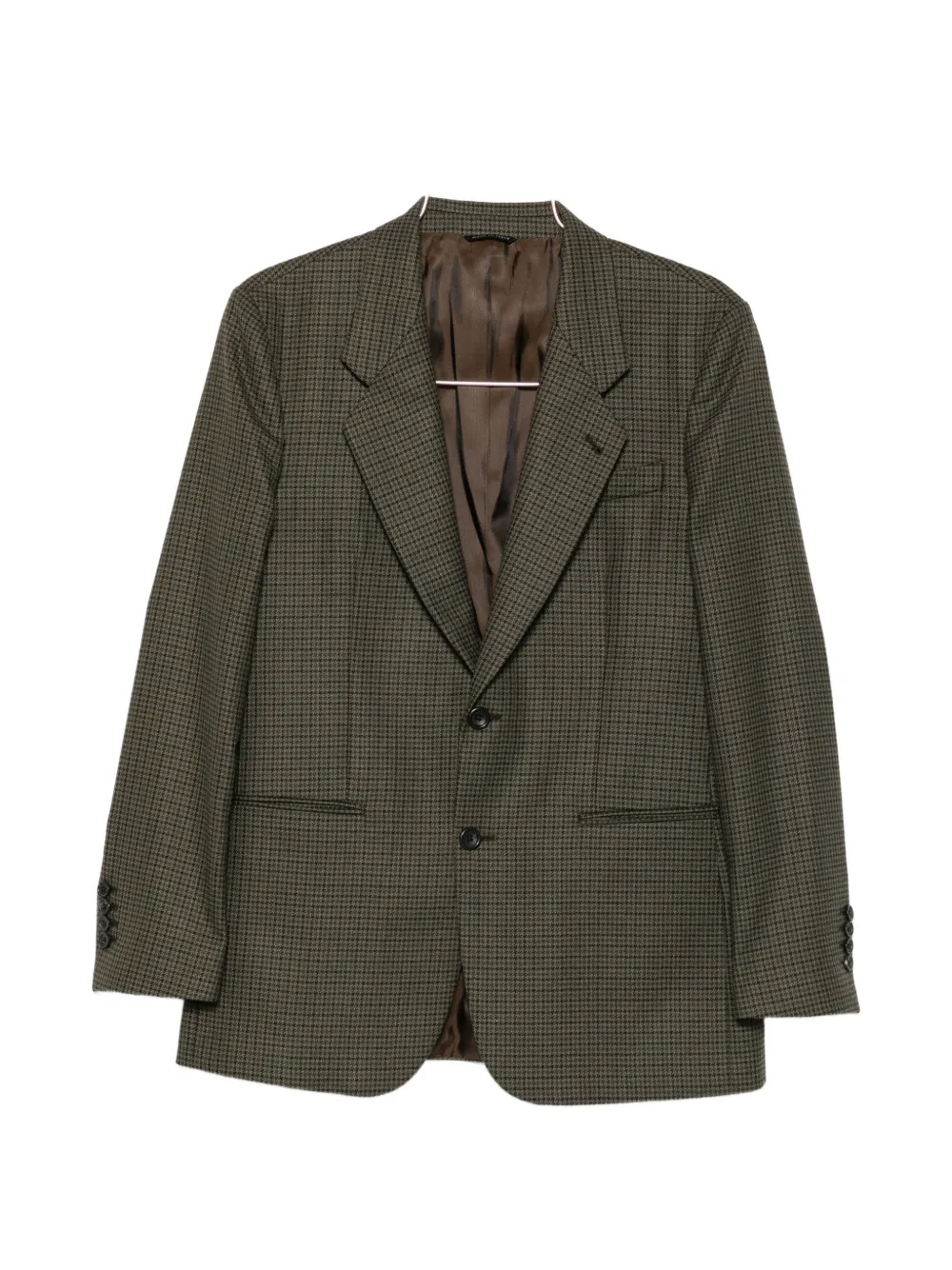 Reveres 1949 houndstooth-pattern single-breasted blazer - Verde