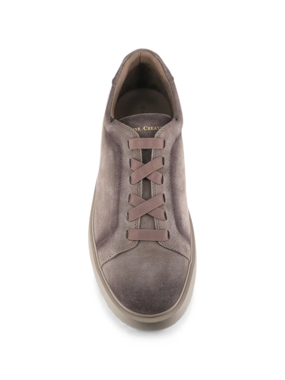 Officine Creative logo-print suede sneakers Grijs