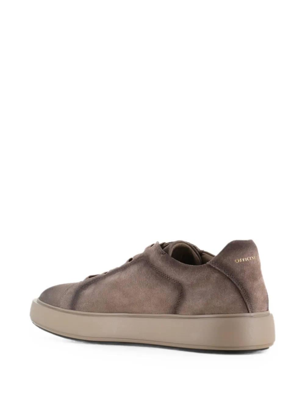 Officine Creative logo-print suede sneakers Grijs