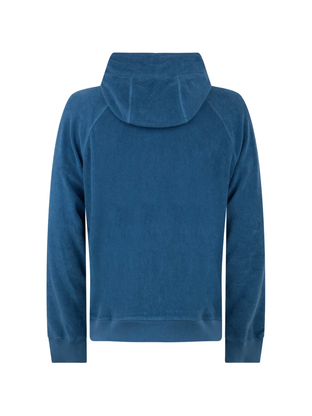 Moorer Melvin badstof hoodie met rits Blauw