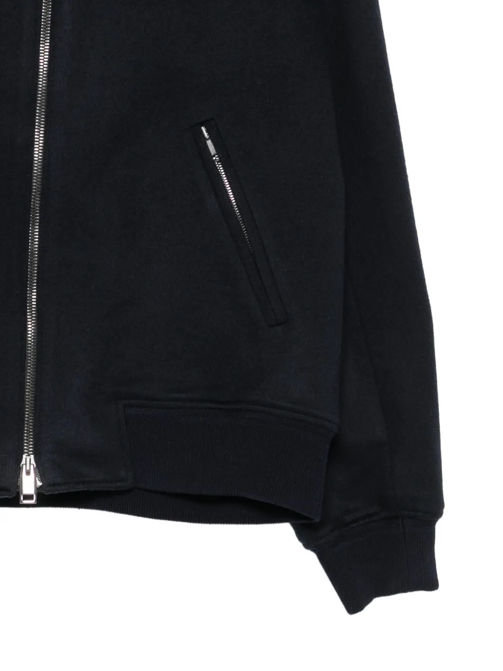 Brioni Bomberjack met rits Blauw