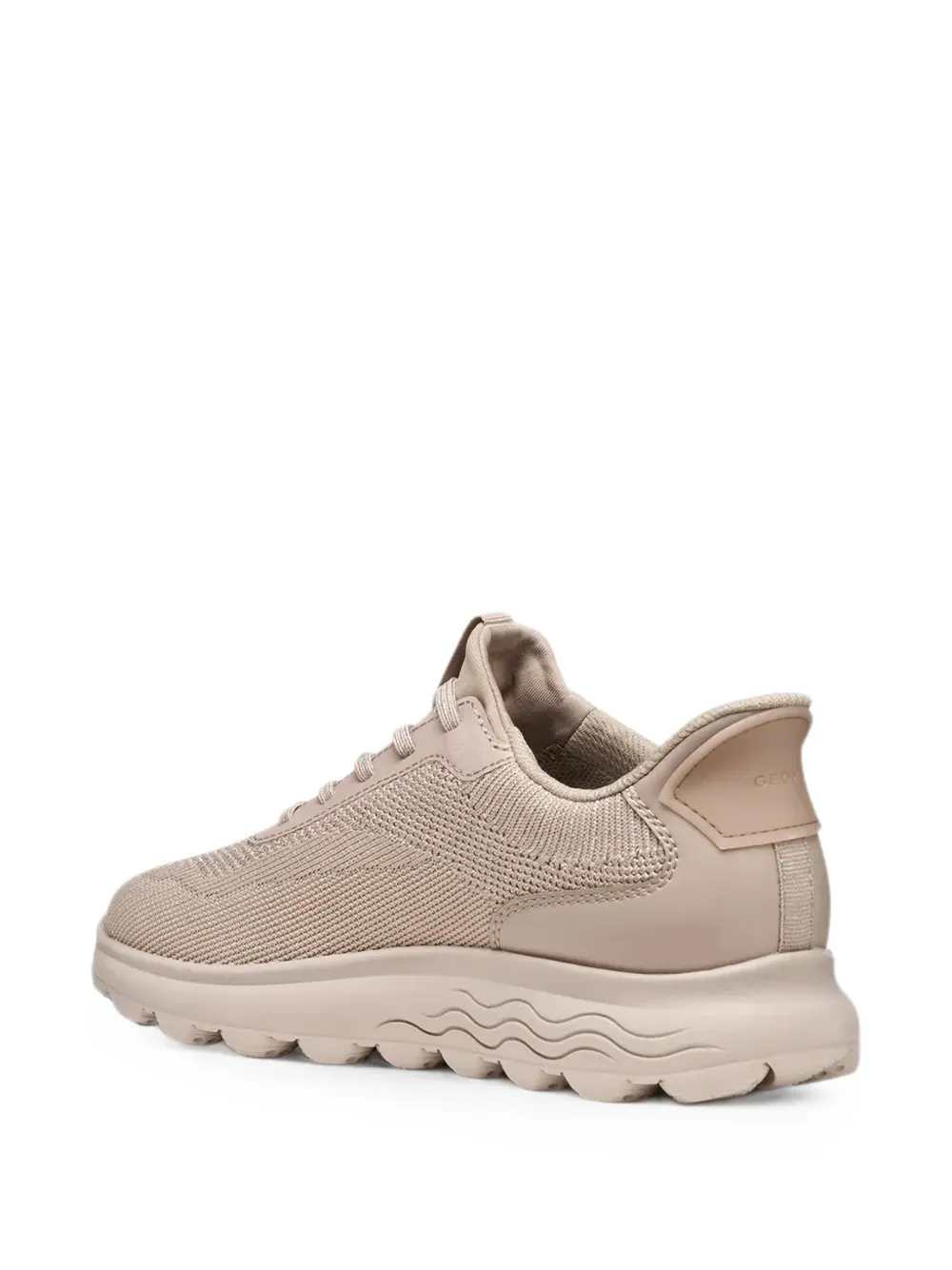 Geox Spherica knit lace-up sneakers Beige